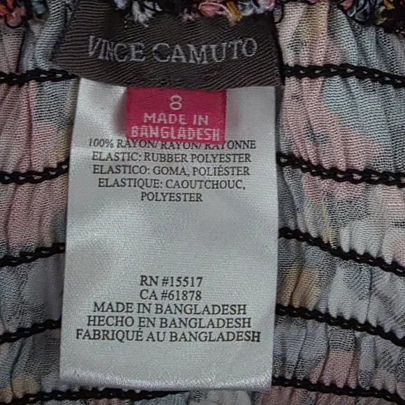 Vince Camuto Floral Girls Flutter sleeve Dress - Multicolor Sz 8 NWOT - Picture 5 of 7